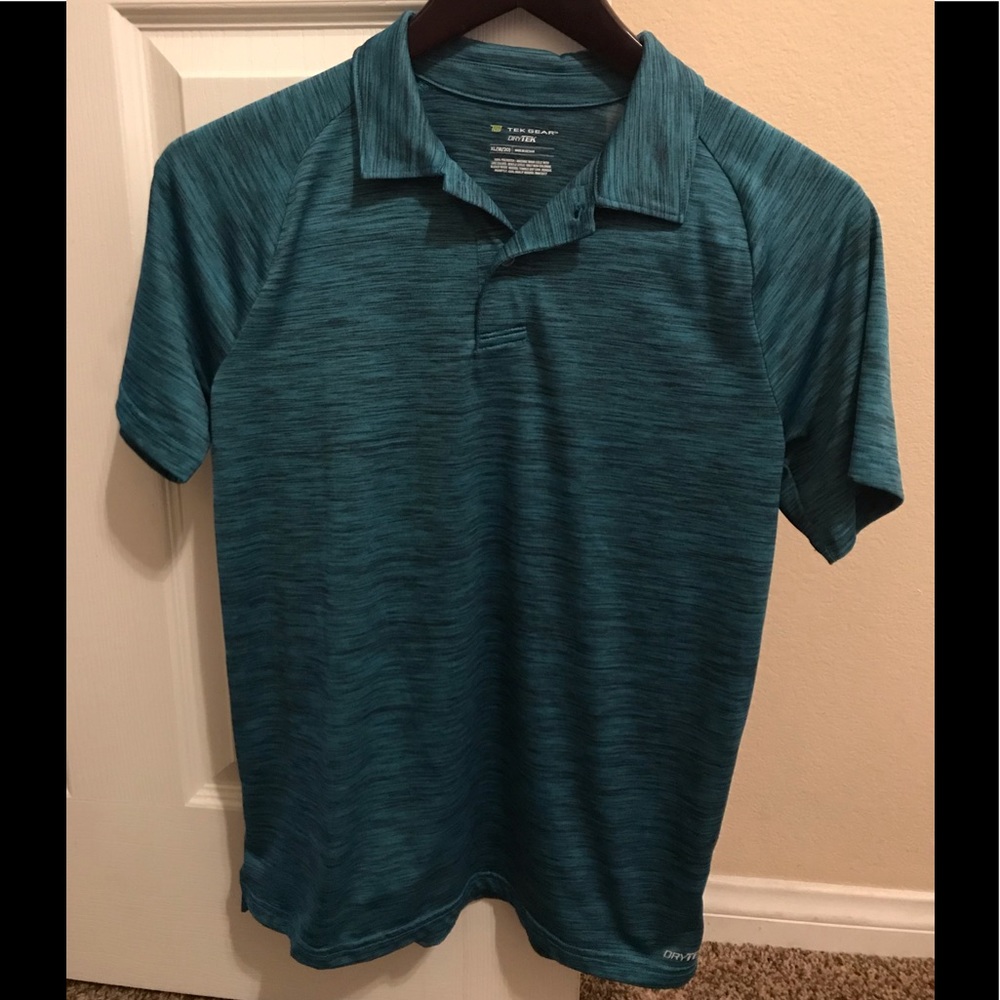 Boys Tek Gear Collared Turquoise Polo XL 18/20